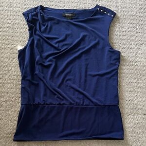 White House Black Market Navy Top